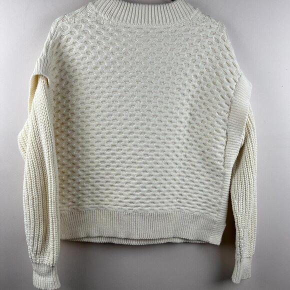Haven Well Within Organic Cotton Layered Knit Sweater L - Picture 2 of 9
